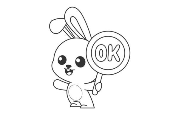 Cute Bunny Fine Cartoon Line Style: Elevate Your Visual Projects