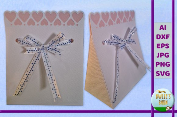 Favours Sachet - Hearts: A Versatile Papercut Design for Events
