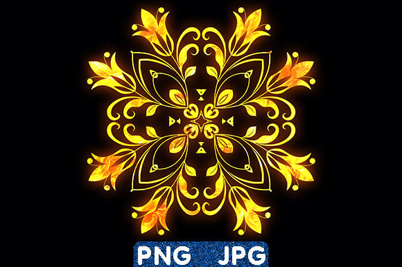 Flourish Floral Mandala Fire: Elevate Your Design Projects