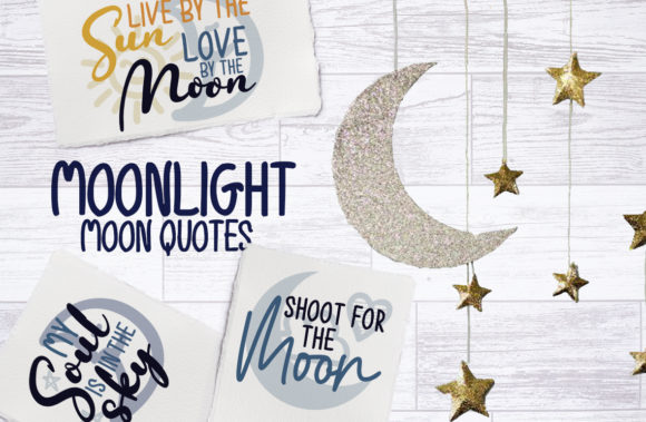 Moonlight, Moon Quotes: A Designer's Guide to Celestial Typography